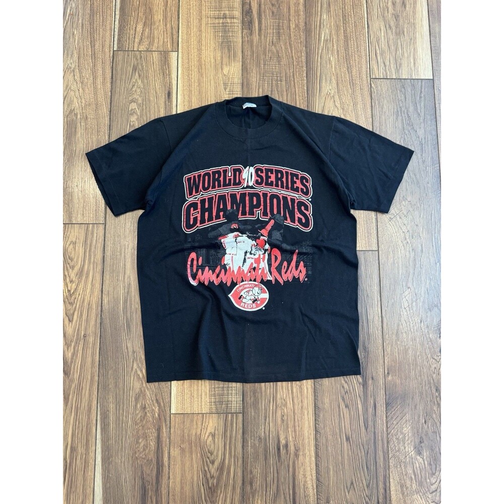 Vintage 90s Cincinnati Reds World Series Champs 1990 Shirt Size Large